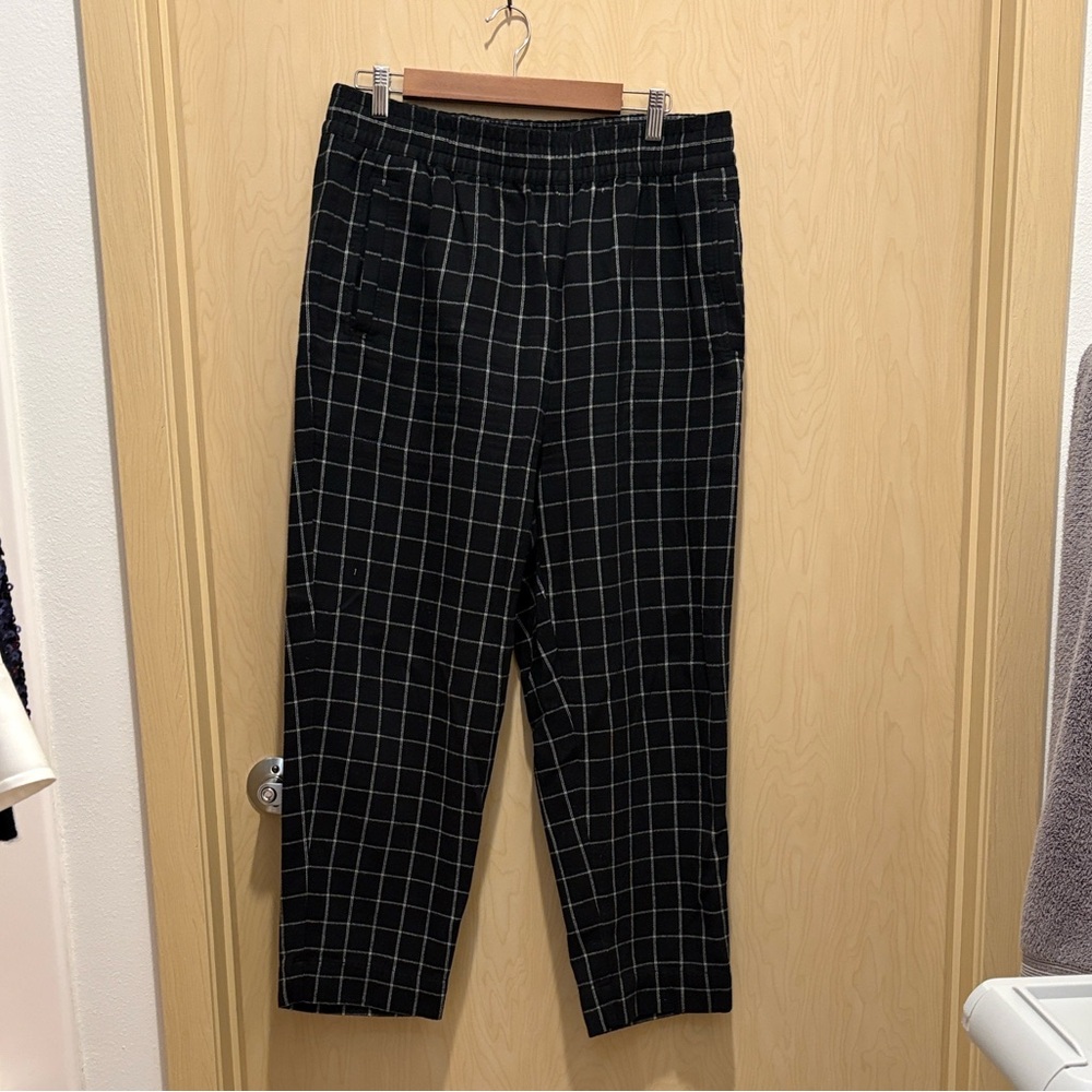 Madewell Huston Pull-On Tapered Pants in Plaid - good condition
